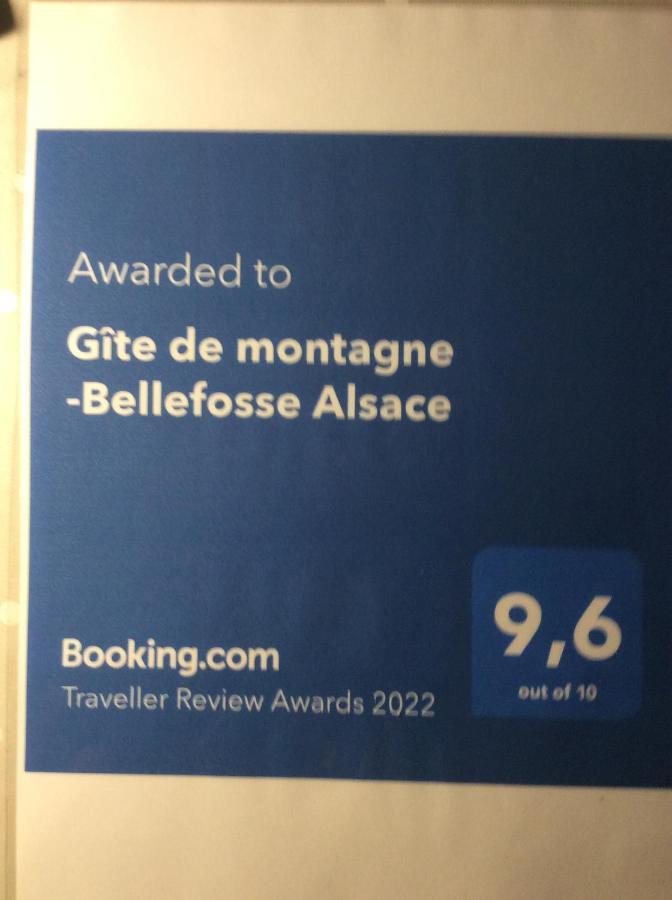 Gite De Montagne -Bellefosse Alsace Exterior photo